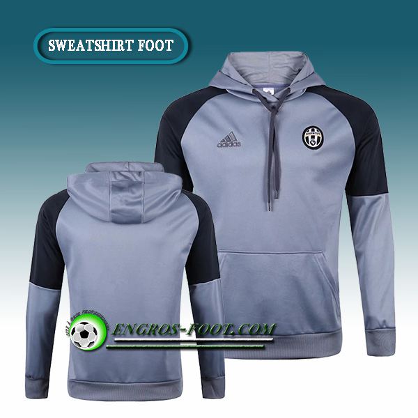 Engros-foot: Sweat à Capuche Foot Juventus Gris/Noir 2016-2017 Thailande