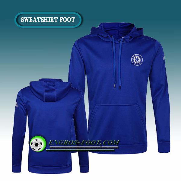 Engros-foot: Sweat à Capuche Foot FC Chelsea Bleu 2016-2017 Thailande