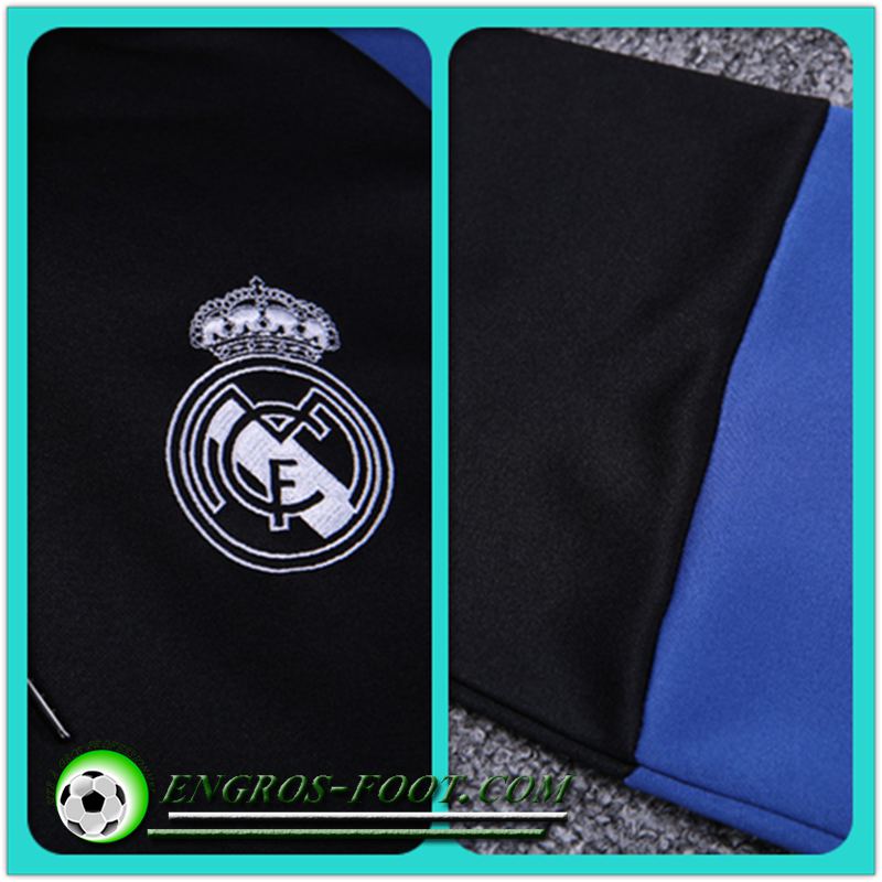 Le Replica Sweat Capuche Real Madrid Noir/Bleu 17/18