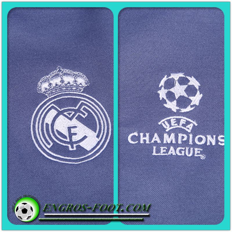 Nouveau Champions Sweat Capuche de Foot Real Madrid Bleu 2017 2018 en gros