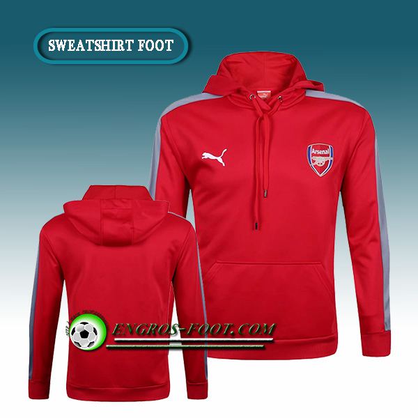 Engros-foot: Sweat à Capuche Foot Arsenal Rouge 2016-2017 Thailande