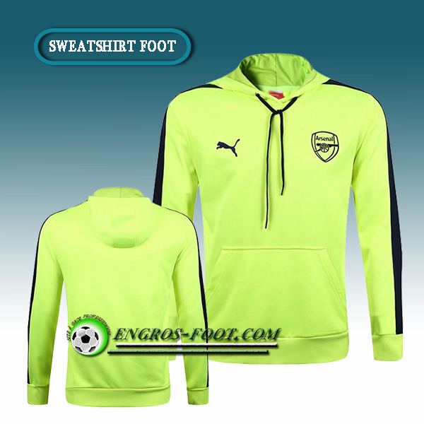 Engros-foot: Sweat à Capuche Foot Arsenal Vert 2016-2017 Thailande