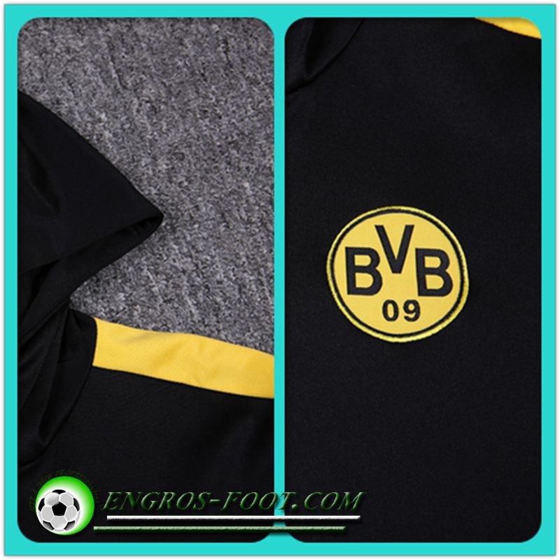 Nouveau Sweat Capuche du Dortmund BVB Noir 2016 17 Promo