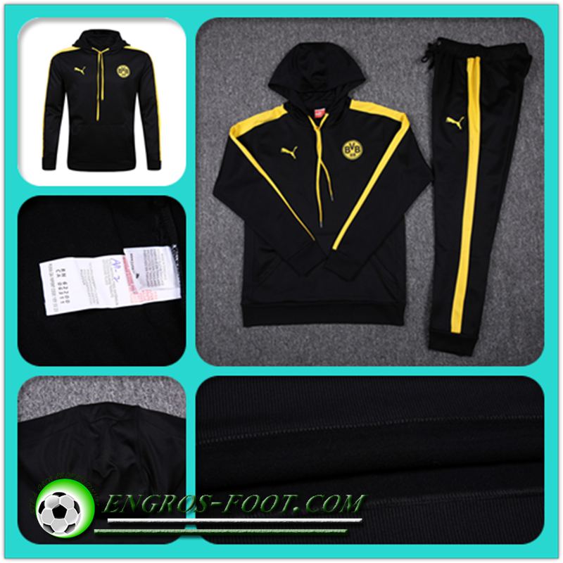 Le Replica Sweat Capuche Dortmund BVB Noir 17/18