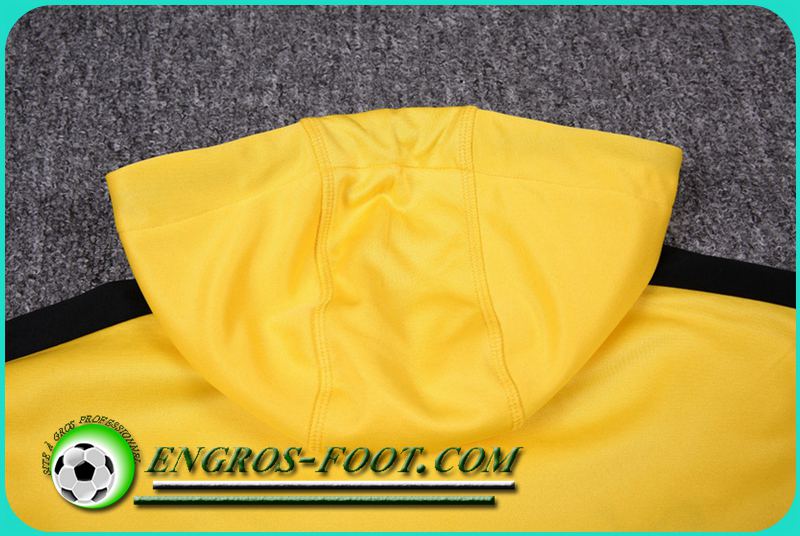 Sweat à Capuche Foot Dortmund BVB Jaune 2016-2017 Thailande