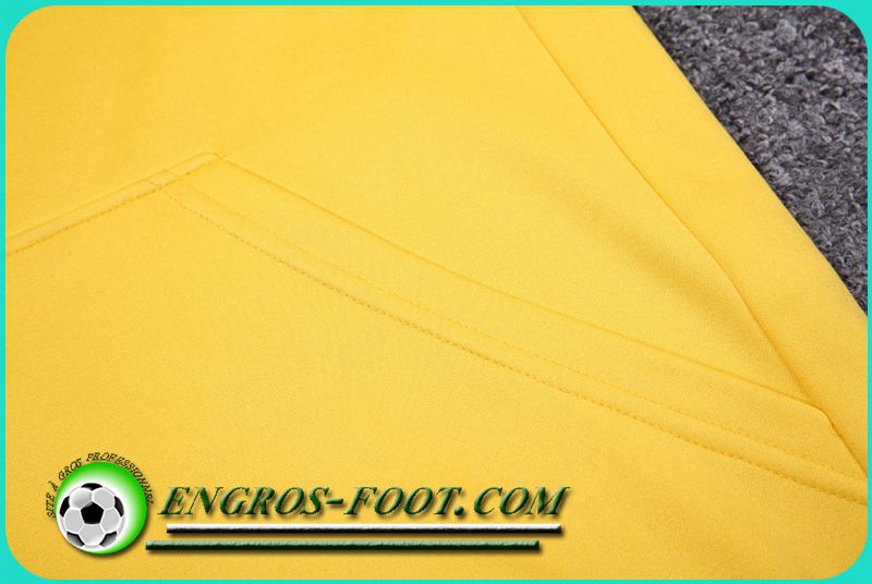 Le Nouveaux Sweat Capuche de Foot Dortmund BVB Jaune 17/18 en gros