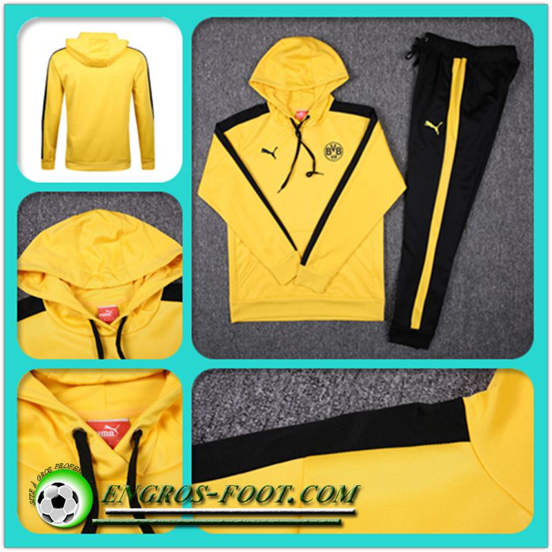 Le Replica Sweat Capuche Dortmund BVB Jaune 17/18