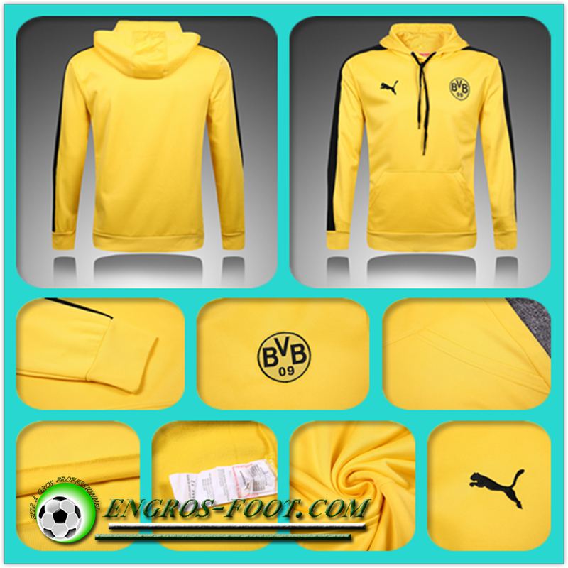 Photo Sweat Capuche Training Dortmund BVB Jaune 16-17