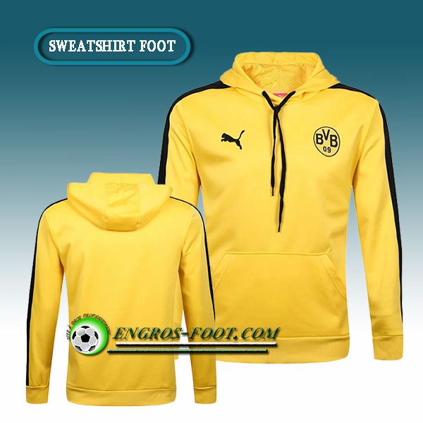 Engros-foot: Sweat à Capuche Foot Dortmund BVB Jaune 2016-2017 Thailande