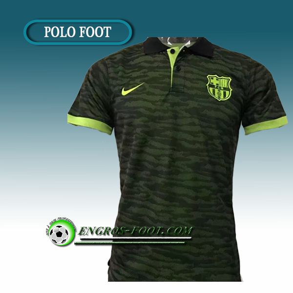 Engros-foot: Maillot de Polo FC Barcelone Vert 2017-2018 Thailande