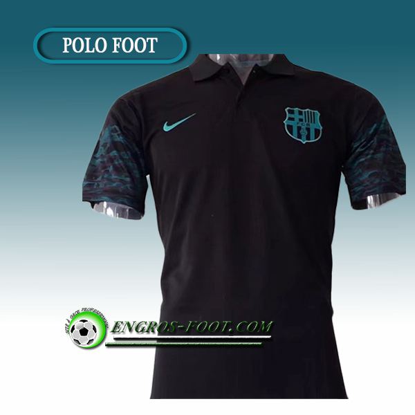 Engros-foot: Maillot de Polo FC Barcelone Noir 2017-2018 Thailande