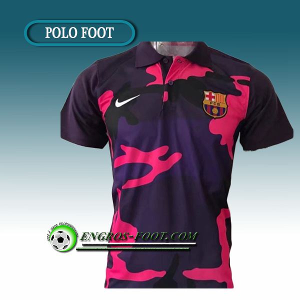 Engros-foot: Maillot de Polo FC Barcelone Rouge/Pourpre 2017-2018 Thailande