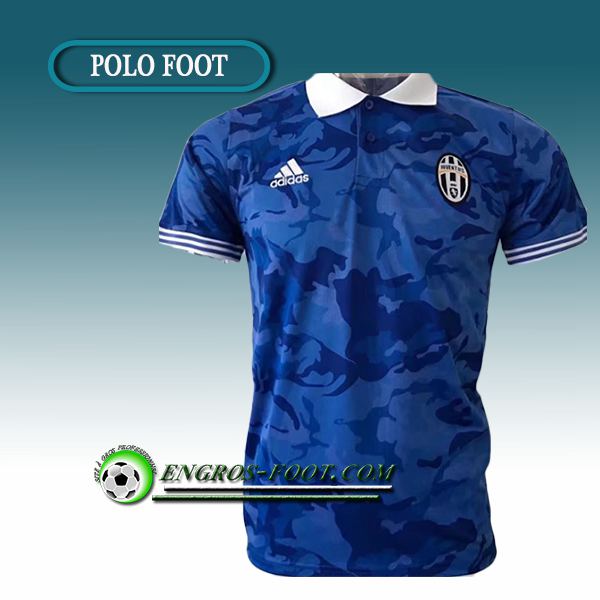 Engros-foot: Maillot de Polo Juventus Bleu 2017-2018 Thailande