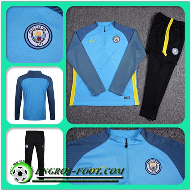 Replica Survetement Manchester City Blue 17-18