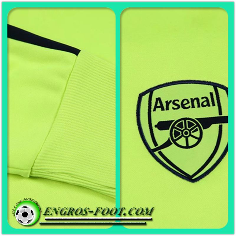 Sweat Capuche Survetement Foot Arsenal Vert Clair 2016-2017 Thailande