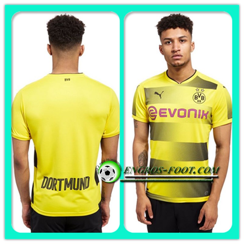 Image de Les Nouveaux Maillots De Foot Dortmund BVB 2017-2018 Domicile Enfant Jaune/Noir