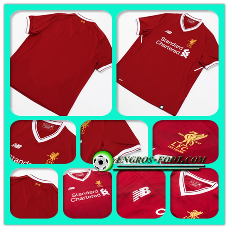 jeux de Maillot du Liverpool FC Enfant Domicile 2017 18 Rouge | personnalise à floquer