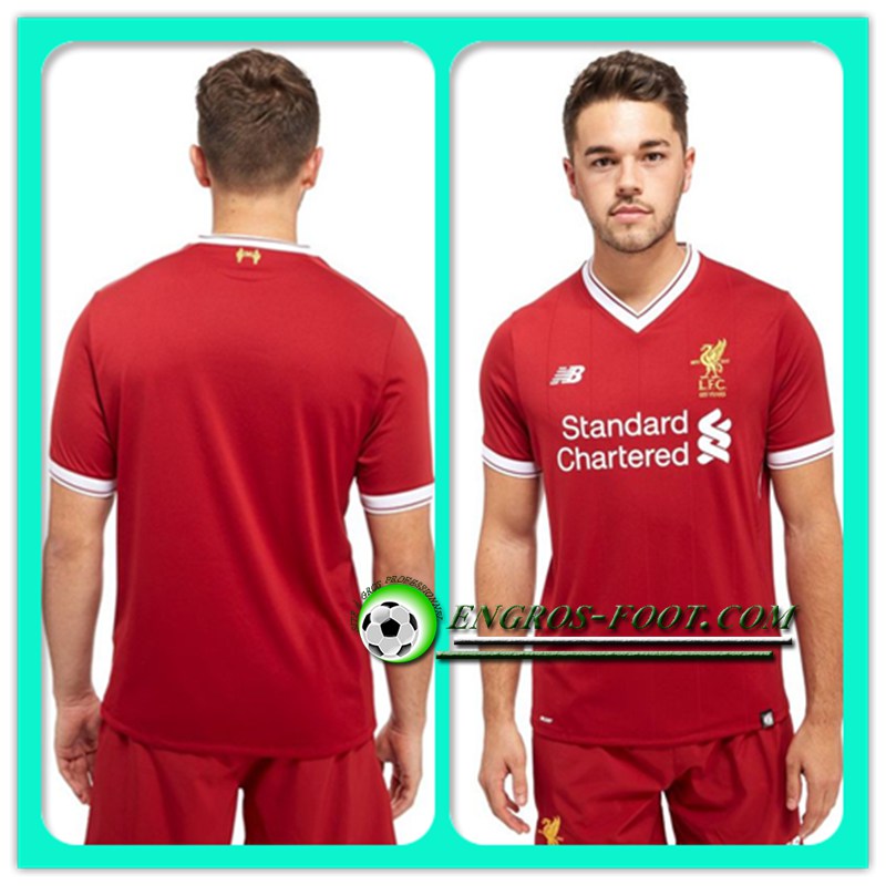 les plus beaux Maillot Foot de Liverpool Rouge Enfant 17/18 Domicile thailande