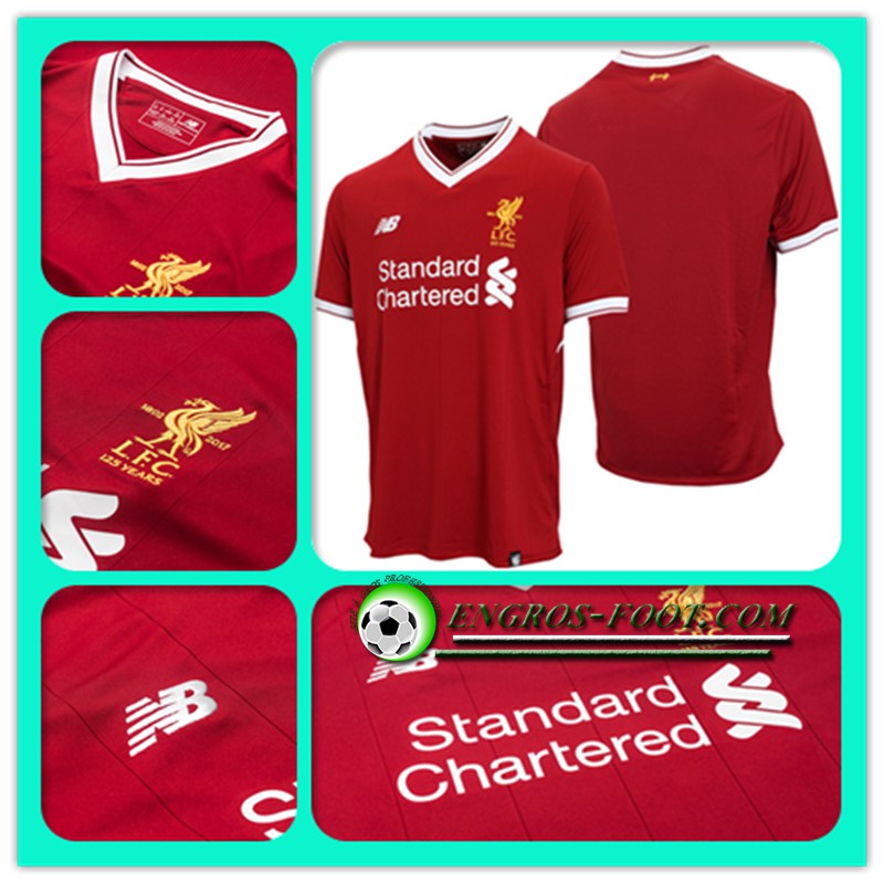 Image de Nouveau Maillot Foot Liverpool 2017 2018 Domicile Enfant Rouge