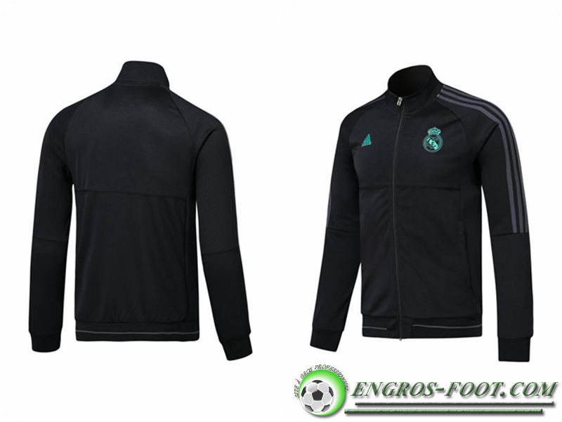 survetement Veste d entrainement Real Madrid Noir 2017 18