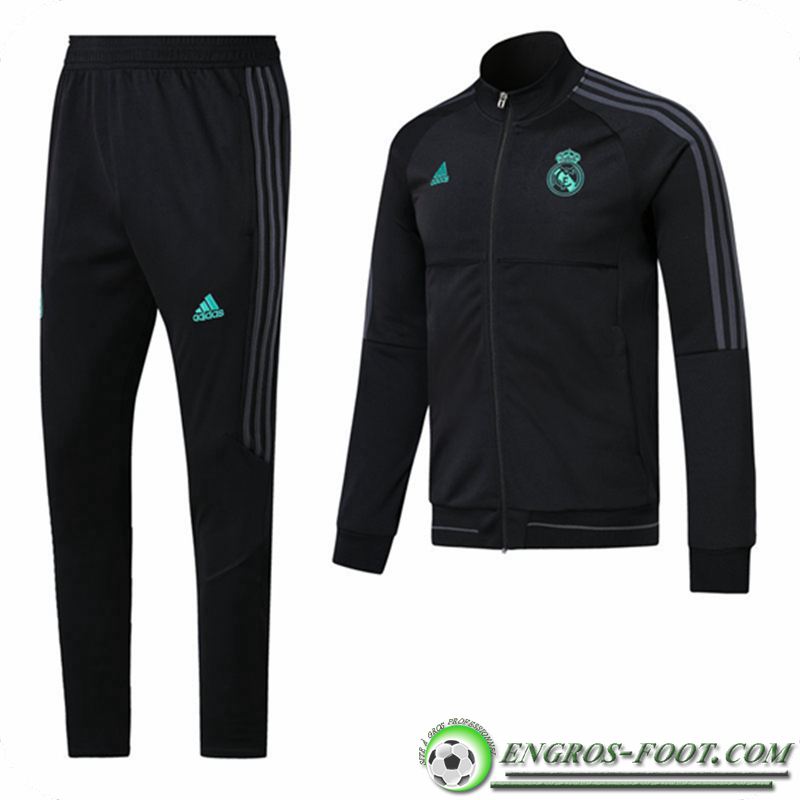 survetement Veste d entrainement Real Madrid Noir 2017 18