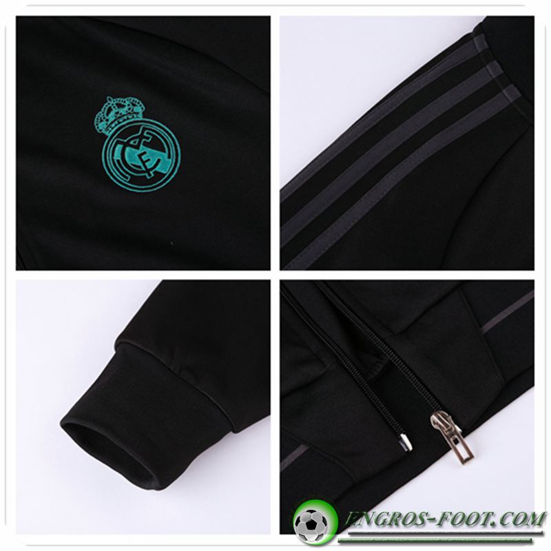 survetement Veste d entrainement Real Madrid Noir 2017 18