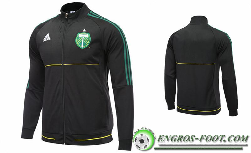 survetement Veste foot Portland Timbers Noir 2017 18