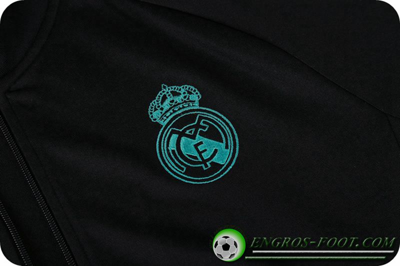 veste club de Real Madrid foot Noir 2017/2018