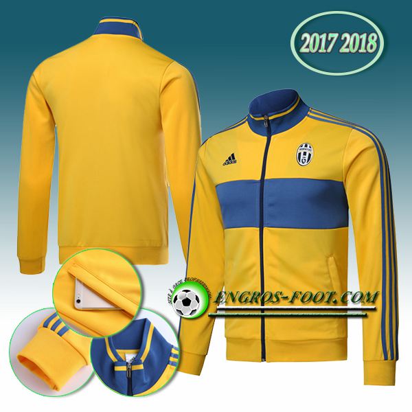 Engros-foot: Veste Foot Juventus Jaune 2017-2018 Thailande