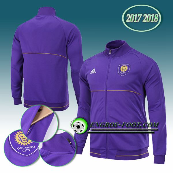 Engros-foot: Veste Foot Orlando City SC Pourpre 2017-2018 Thailande