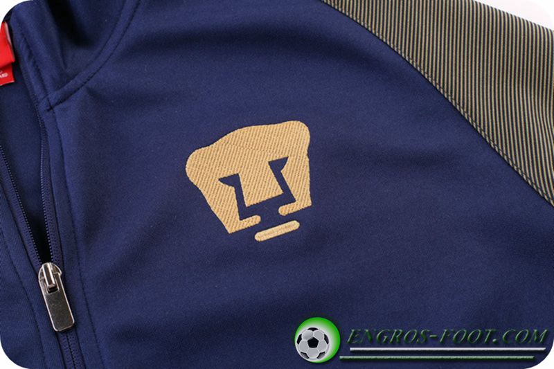 veste club Pumas UNAM foot Bleu Gris 2017/2018