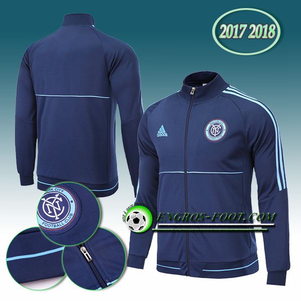 Engros-foot: Veste Foot FC New York City Bleu Marine 2017-2018 Thailande