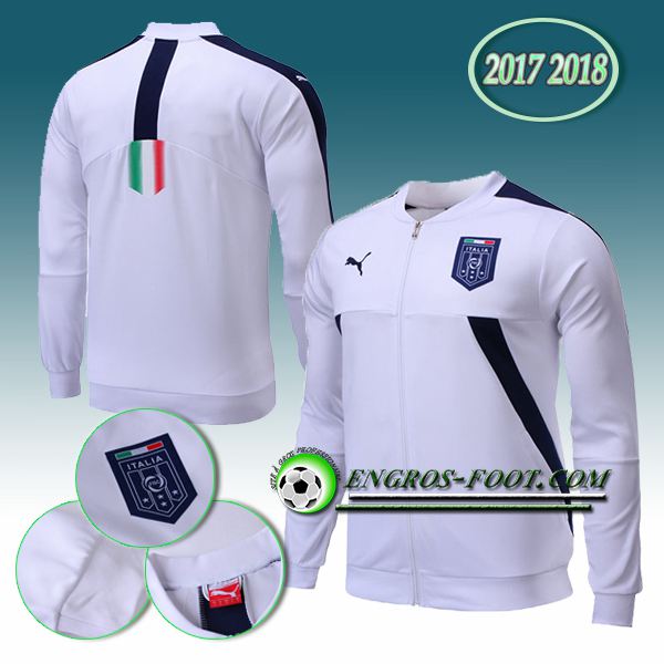 Engros-foot: Veste Foot Italie Blanc 2017-2018 Thailande