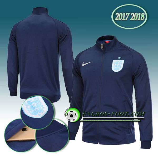 Engros-foot: Veste Foot Angleterre Bleu Marine 2017-2018 Thailande