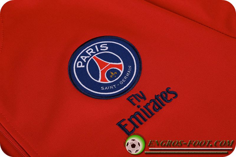 veste club de PSG foot Rouge 2017/2018