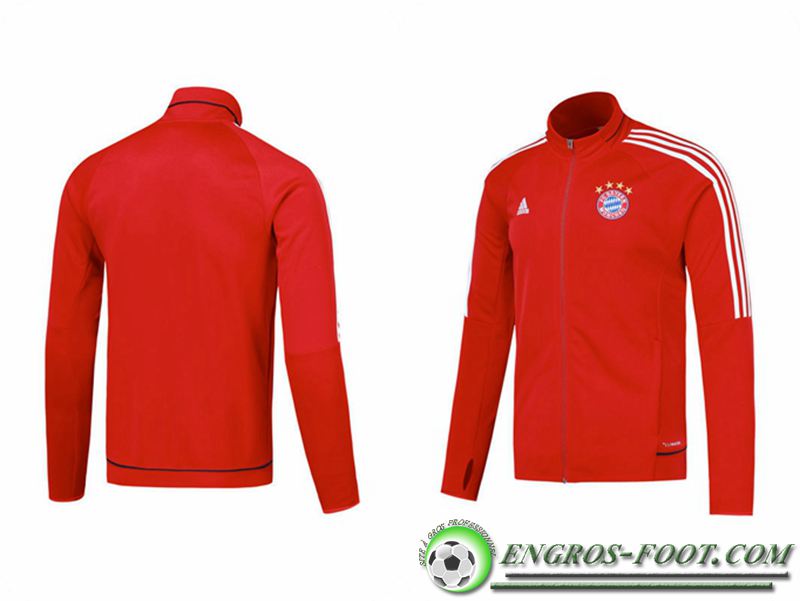 veste de club de Bayern Munich foot Rouge 2017/2018