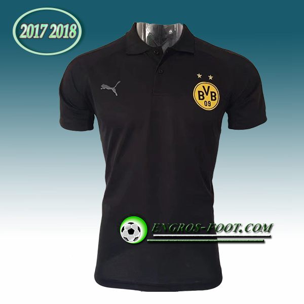 Engros-foot: Polo Dortmund BVB Noir 2017-2018 Thailande