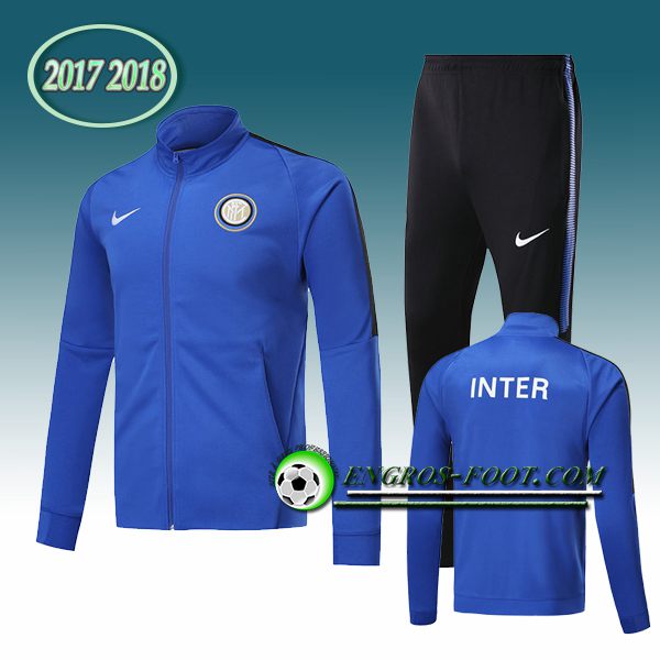 Engros-foot: Survetement Foot Inter Milan Bleu Ensemble 2017-2018 | Veste club foot Thailande