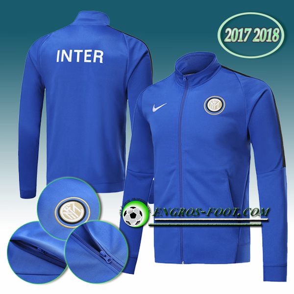 Engros-foot: Veste Foot Inter Milan Bleu 2017-2018 Thailande