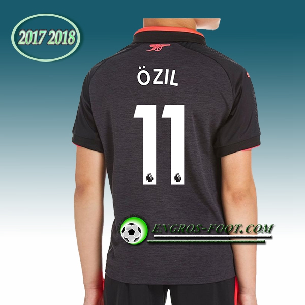 Engros-foot: Ensemble Maillot Foot Arsenal Enfant ?ZIL 11 Third 2017 2018 Noir Thailande