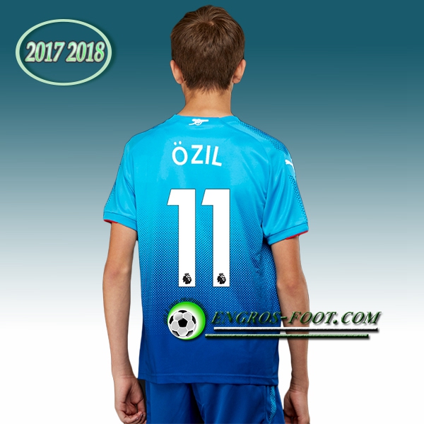 Engros-foot: Ensemble Maillot Foot Arsenal Enfant ?ZIL 11 Exterieur 2017 2018 Bleu Thailande