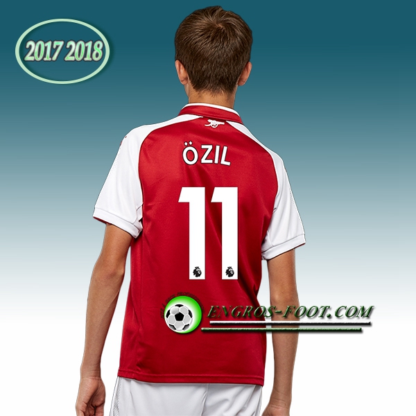 Engros-foot: Ensemble Maillot Foot Arsenal Enfant ?ZIL 11 Domicile 2017 2018 Rouge Thailande