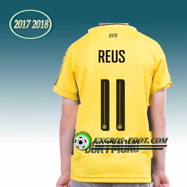 Engros-foot: Ensemble Maillot Foot Dortmund BVB Enfant Reus 11 Domicile 2017 2018 Jaune Thailande