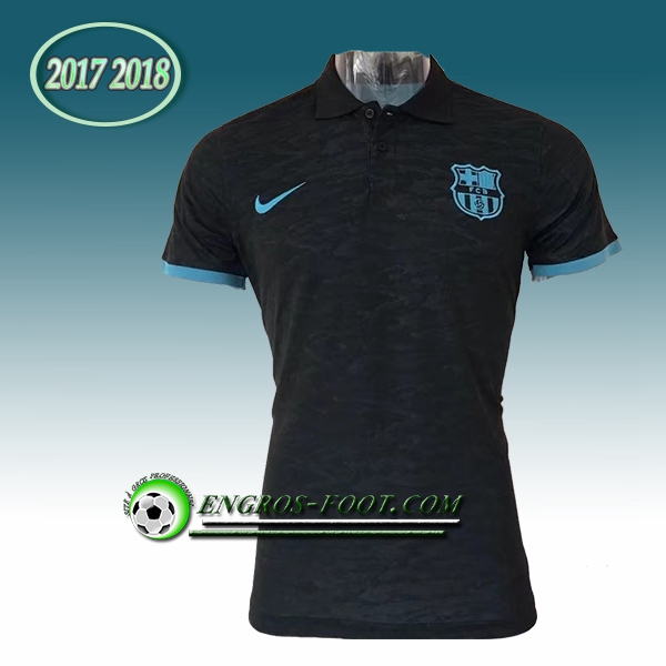 Engros-foot: Polo FC Barcelone Noir Camouflage 2017-2018 Thailande