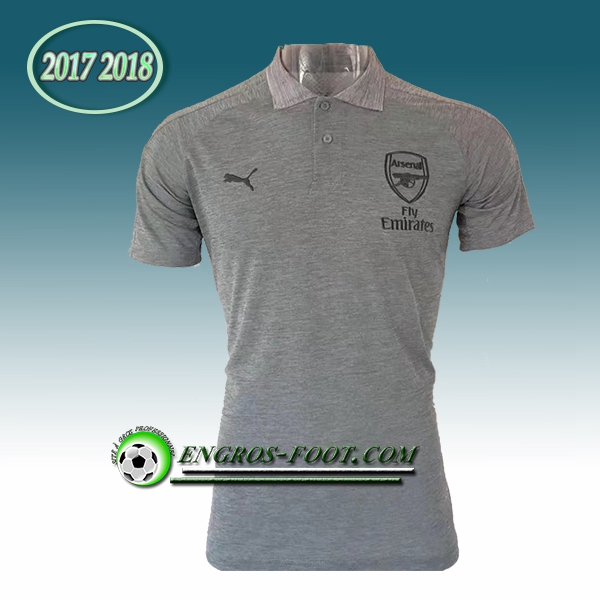 Engros-foot: Polo Arsenal Gris 2017-2018 Thailande