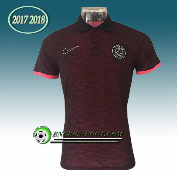 Engros-foot: Polo PSG Marron Camouflage 2017-2018 Thailande