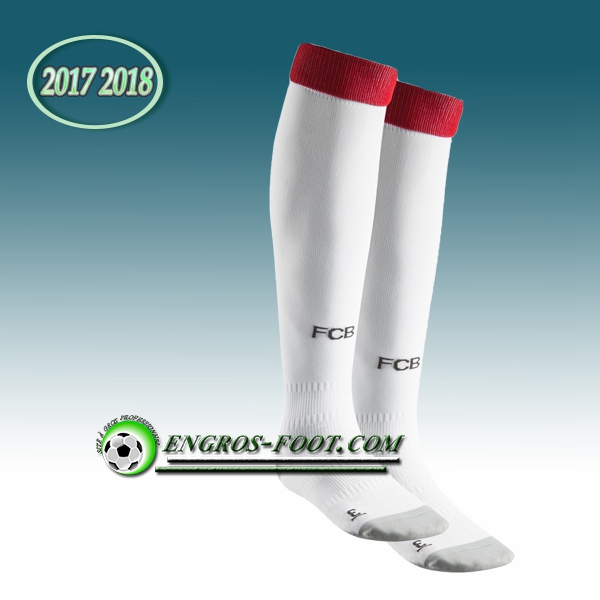 Engros-foot: Jeu Chaussettes Foot Bayern Munich Blanc 2017 2018 Third Thailande