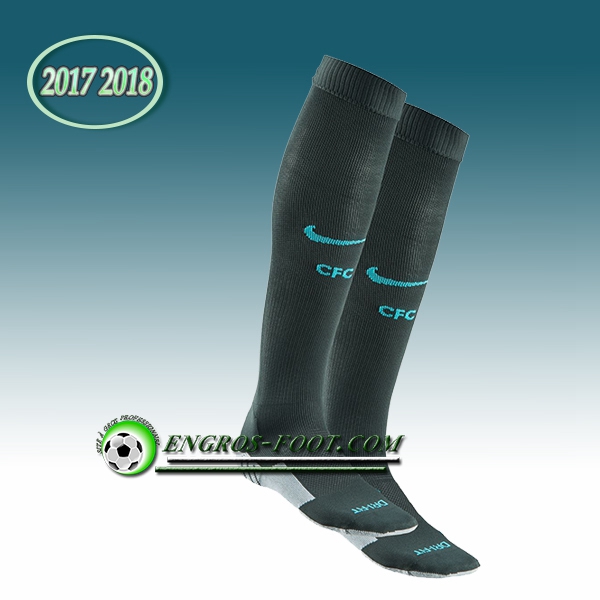 Engros-foot: Jeu Chaussettes Foot FC Chelsea Noir 2017 2018 Third Thailande