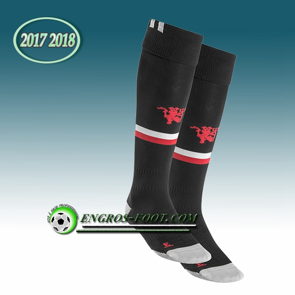 Engros-foot: Jeu Chaussettes Foot Manchester United Blanc 2017 2018 Domicile Thailande