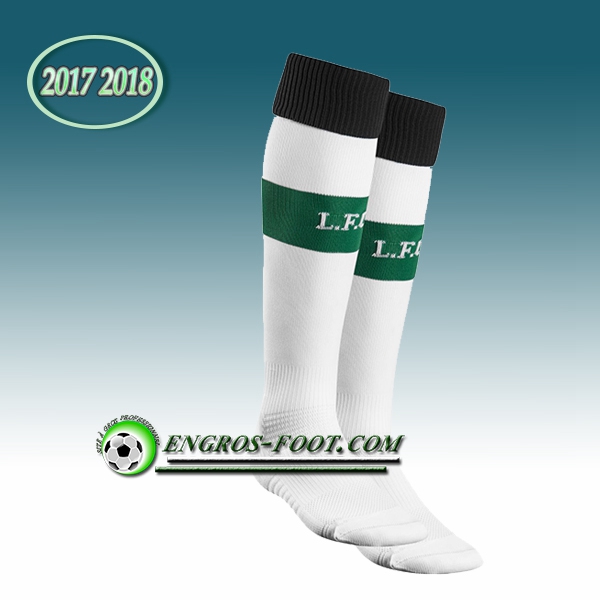 Engros-foot: Jeu Chaussettes Foot Liverpool Blanc 2017 2018 Exterieur Thailande